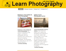 Tablet Screenshot of photographyworkshops.com.au
