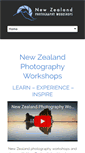Mobile Screenshot of photographyworkshops.co.nz