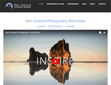 Tablet Screenshot of photographyworkshops.co.nz